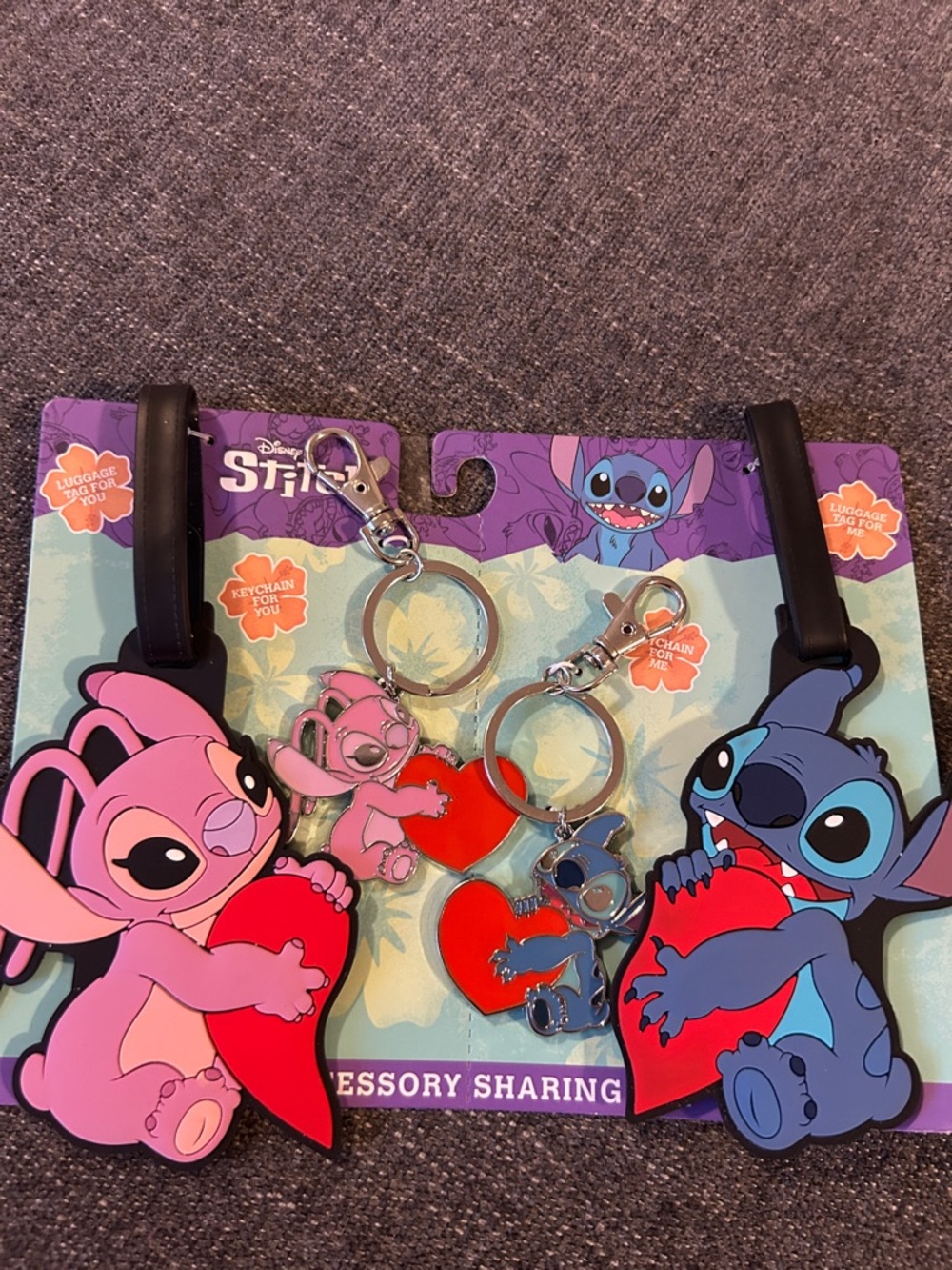 Stitch & Angel Luggage Tags